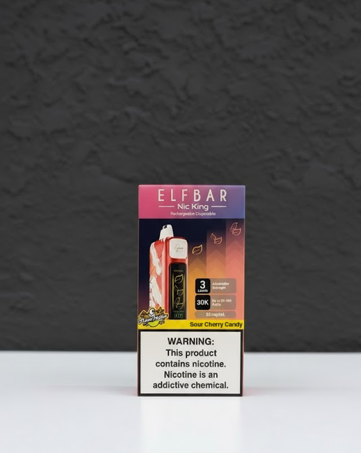 The Elf Bar Nic King 30000 Sour Cherry Candy
