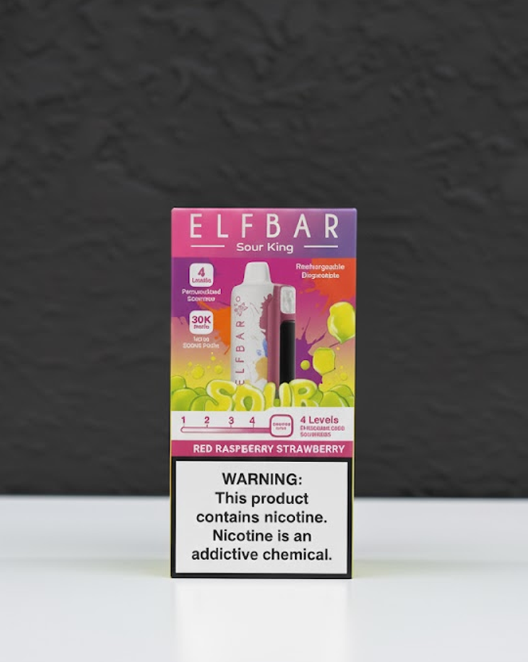 Elf Bar Sour King 30000 Red Raspberry Strawberry